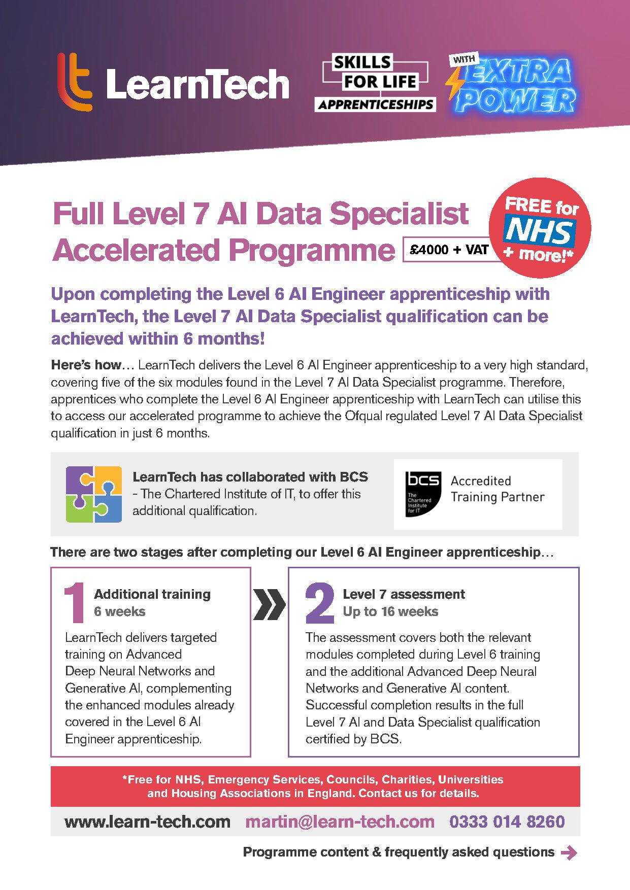 AI Data Specialist brochure